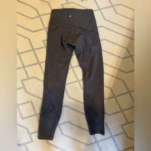 lululemon charcoal legging 7/8 length